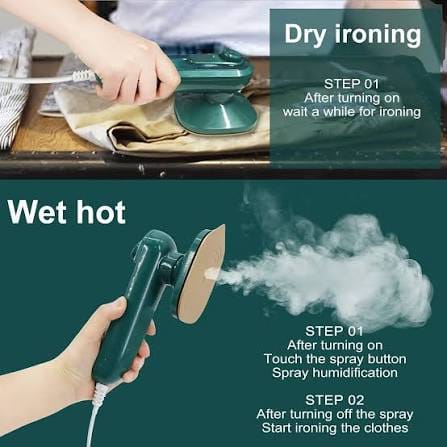 Portable Mini Handheld Steam Iron | Travel Clothes Steamer