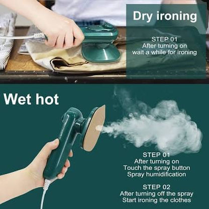Portable Mini Handheld Steam Iron | Travel Clothes Steamer